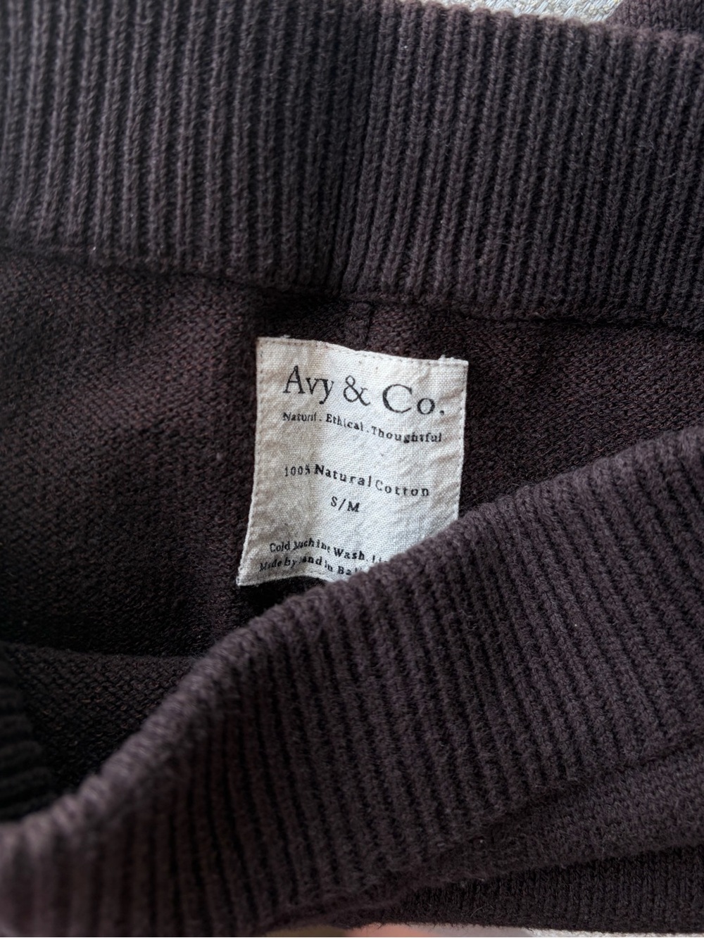 Avy & Co Eamon Knit Pant - Chocolate Brown - Picture 7 of 7